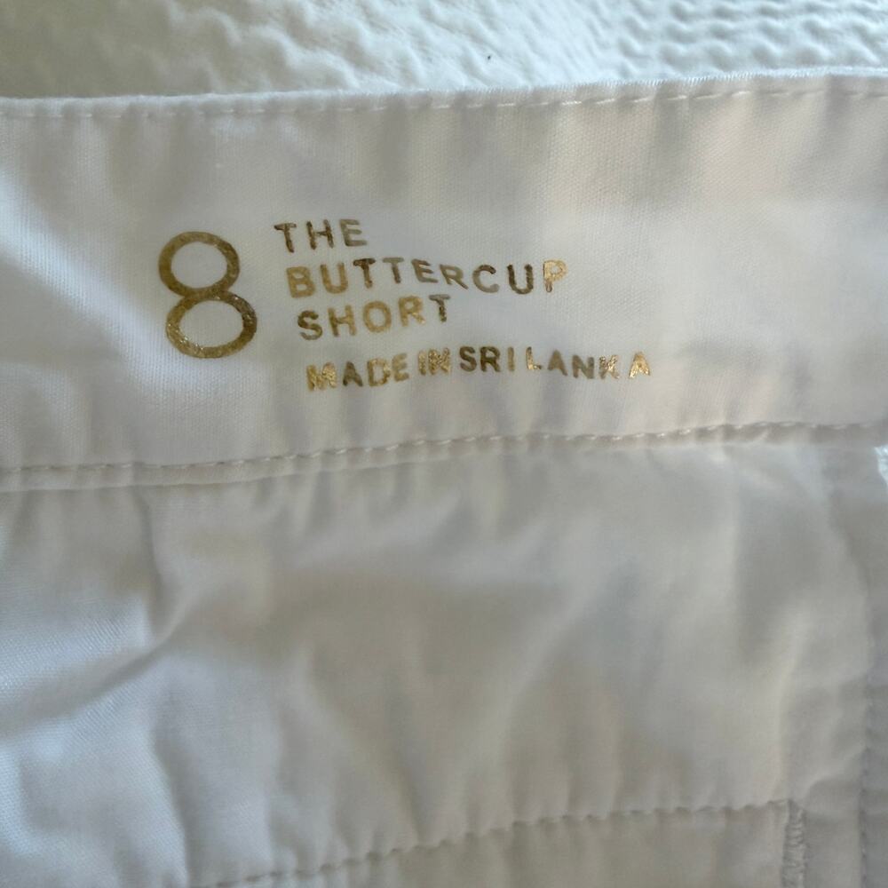 Lilly Pulitzer Women's Buttercup Scallop Hem Shorts White sz 8 - Picture 4 of 6